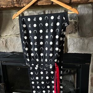Victoria Secret P.I.N.K pajama bottoms. Polka Dot Lounge Pants with Red Accent